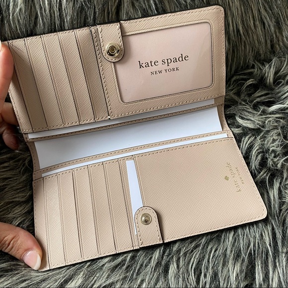 NWT Kate Spade genuine leather slim bifold wallet - Picture 2 of 5